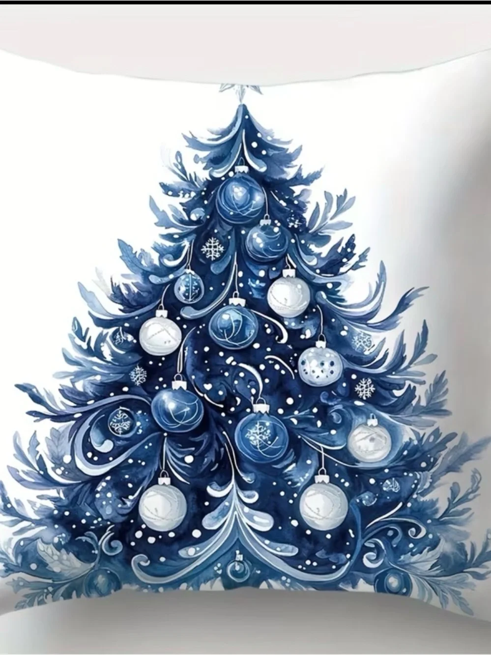 NWT-Blue Holiday Decorative Pillow Covers - Set of 4